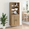vidaXL Highboard 2 pcs Artisan Oak Engineered Wood