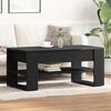 vidaXL Coffee Table Black Oak 102 x 55 x 45 cm Engineered Wood