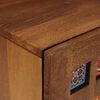 vidaXL Bedside Cabinet 2 pcs Brown 40 x 33.5 x 46 cm Solid Mango Wood
