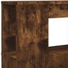 vidaXL LED Headboard Smoked Oak 200 cm Engineered Wood