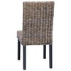 vidaXL Dining Chair 2 pcs Black Wash 45 x 54 x 93 cm