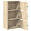 vidaXL Bookcase Sonoma Oak 40x24x77 cm Engineered Wood