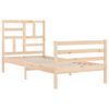 vidaXL Bed Frame without Mattress Small Single Solid Wood