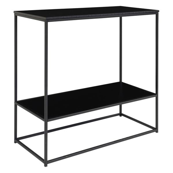 House Nordic Console Table with 2 Shelves Avery Black