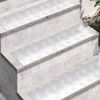 vidaXL Stair Tread Rectangular 4 pcs Silver 70 x 20 cm Aluminium