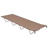 vidaXL Camping Beds 2 pcs 180x60x19 cm Oxford Fabric and Steel Taupe