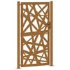 vidaXL Garden Gate 100x200 cm Weathering Steel Light Design