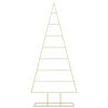 vidaXL Metal Christmas Tree with Stand Gold 180 cm Powder-coated steel