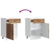 vidaXL Kitchen Base Cabinet Lucca Old Wood Engineered Wood