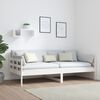 vidaXL Day Bed without Mattress White Solid Wood Pine 90x190 cm Single
