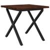 vidaXL 60 x 55 x 75 cm Solid Acacia Wood White and Black Rectangular