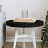vidaXL Table Top Round Black &Oslash;40x3 cm Solid Wood Pine
