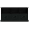 vidaXL TV Cabinet Black 100x35x50 cm Engineered Wood