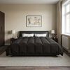 vidaXL Summer Duvet Quilted Anthracite 200 x 220 cm Microfiber
