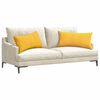 vidaXL Sofa Pillows 2 pcs Light Yellow 80 x 40 cm Corduroy Fabric
