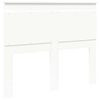 vidaXL Headboard with Headboard White 135 cm Engineered Wood