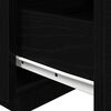 vidaXL Bedside Cabinet Black oak 40 x 39 x 37 cm Engineered wood