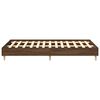 vidaXL Bed Frame No Mattress Brown Oak 140x190 cm Engineered Wood