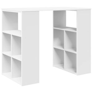 vidaXL Desk White Engineered Wood 90 x 50 x 75 cm