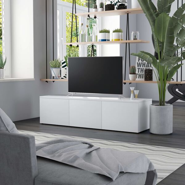vidaXL TV Cabinet White 120x34x30 cm Engineered Wood