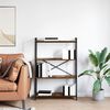 vidaXL Bookshelf Smoked Oak 80 x 30 x 120 cm Engineered Wood
