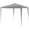 vidaXL Party Tent Light Grey 300 x 300 x 255 cm PE and Steel