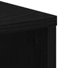 vidaXL Storage Cabinet Black Oak 60 x 35 x 75 cm Engineered Wood
