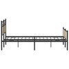 vidaXL Metal Bed Frame without Mattress Sonoma Oak 183x213 cm