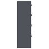vidaXL File Cabinet Anthracite 45.5 x 42 x 139 cm Cold-Rolled Steel