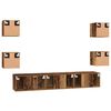vidaXL TV Cabinet Set Wall-mounted 7 pcs Old Wood Engineered Wood