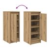 vidaXL Shoe Cabinet Artisan Oak 29.5x34x76 cm Engineered Wood