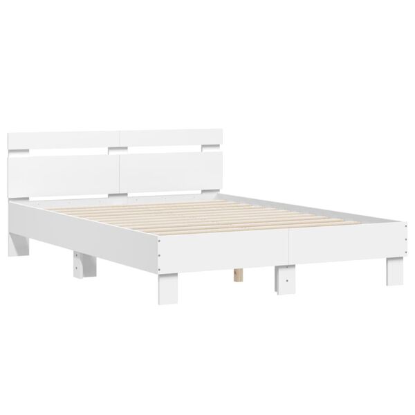 vidaXL Bed Frame without Mattress White 120x200 cm