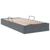 vidaXL Storage Bed with Mattress Dark Grey 90 x 190 cm Velvet