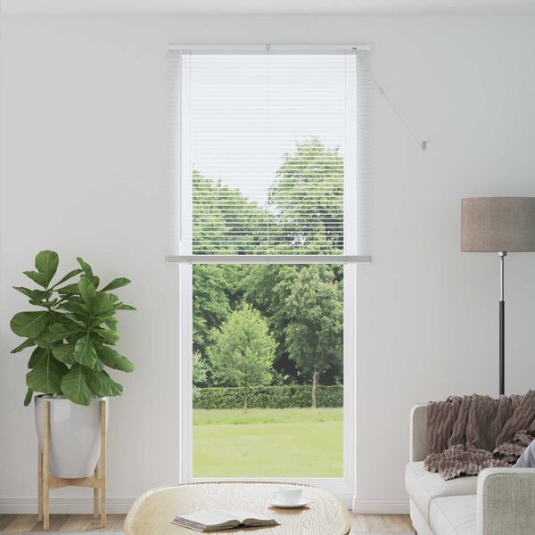vidaXL Venetian Blind Manual Adjustable White 213 x 90 cm PVC