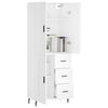 vidaXL Highboard White 69.5x34x180 cm Engineered Wood