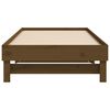 vidaXL Pull-out Day Bed without Mattress Honey Brown 2x(75x190) cm