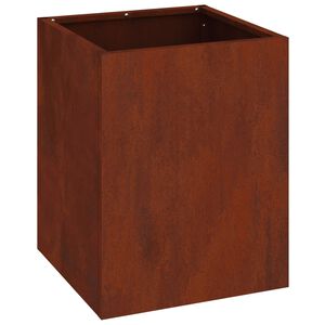 vidaXL Garden Planter Weathering Steel 32 x 32 x 40 cm