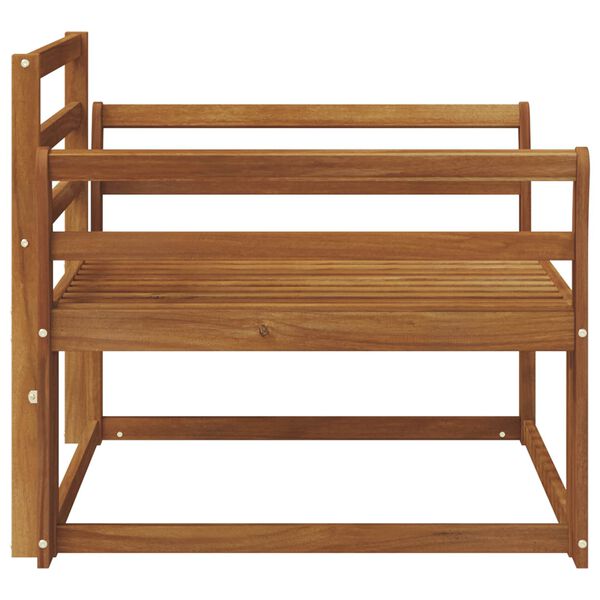vidaXL Outdoor Middle Sofa Solid Acacia Wood Natural