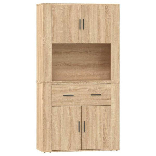 vidaXL Highboard Sonoma Oak Engineered Wood