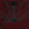 vidaXL Cantilever Garden Parasol with Steel Pole Bordeaux Red 300 cm
