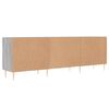 vidaXL TV Cabinet Grey Sonoma 150x30x50 cm Engineered Wood