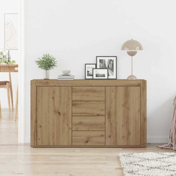 vidaXL Sideboard Artisan Oak 120 x 36 x 69 cm Engineered Wood