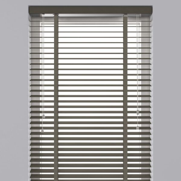 Decosol Horizontal Blinds Wood 50 mm 160x180 cm Taupe