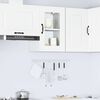 vidaXL Kitchen Wall Cabinet with Glass Door Kalmar White Engineered Wood