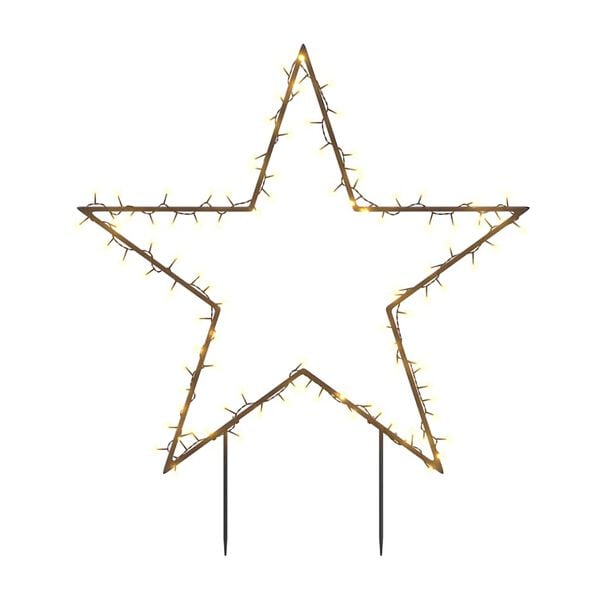 vidaXL Christmas Light Decoration with Spikes Star 115 LEDs 85 cm
