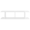 vidaXL Wall Shelves 2 pcs High Gloss White 75x18x20 cm Engineered Wood