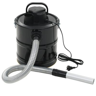 vidaXL Ash Vacuum Cleaner with HEPA Filter 1000 W 20 L Black