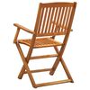 vidaXL Folding Outdoor Chairs 2 pcs Solid Acacia Wood
