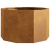 vidaXL Planter Rusty 60 x 60 x 35 cm Weathering Steel
