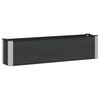 vidaXL Garden Raised Bed Black 150 x 30 x 36 cm WPC and Aluminium